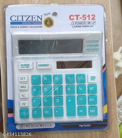 CLTZEN CT-512 Multicolor 12-Digit Calculator