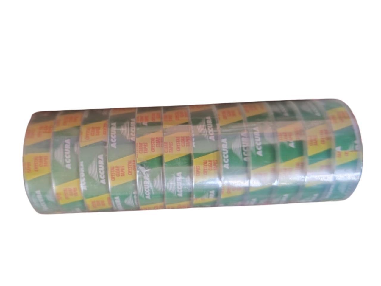 Transparent Cello tape accura 1/2 inch width 25 yard(22.80 Meter) length