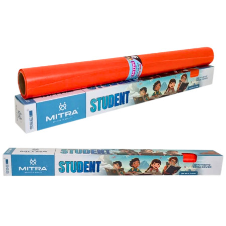 Mitra Student Book Cover Roll Orange - 360mm x 9 Yards