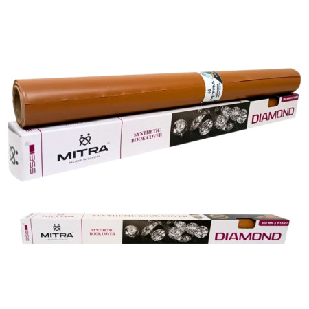 Mitra Diamond Book Cover Roll Brown- 360 x 9 Yards