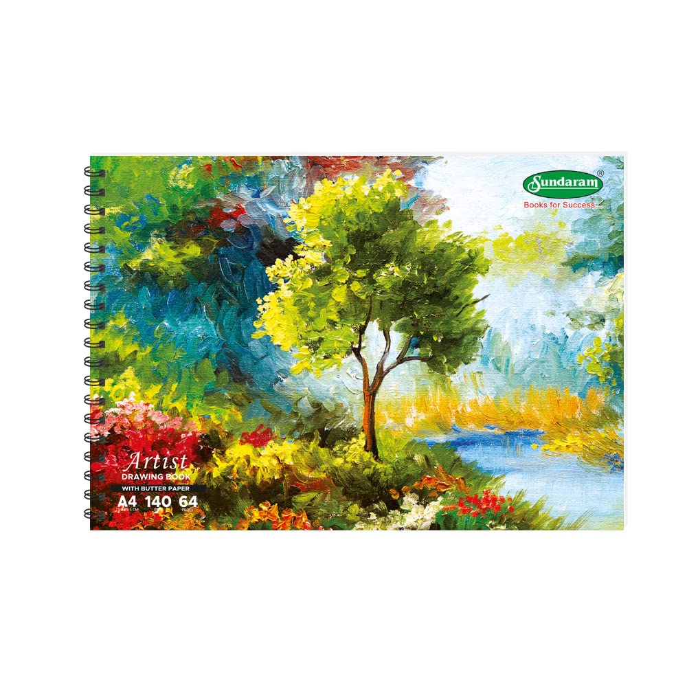 Sundaram Artist Collection | Artist Drawing Book (Butter Paper) - A4-64 Pages D-11B | 21 x 29.5