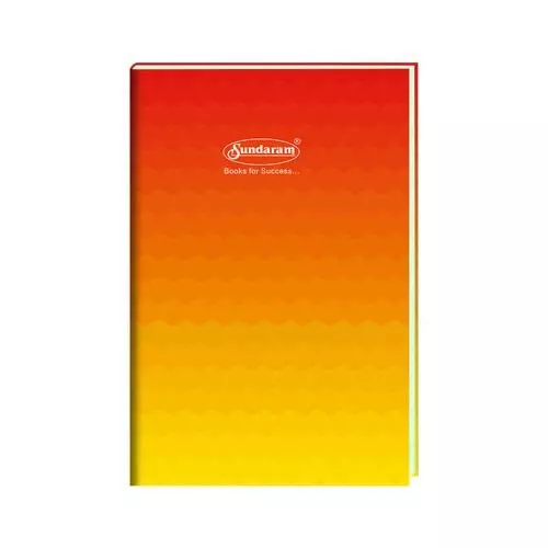 Sundaram | Case Bound | Big Long Book | 4 Quire | 20.3 X 32.5 cm | FW4 | Single Line | 288 Pages