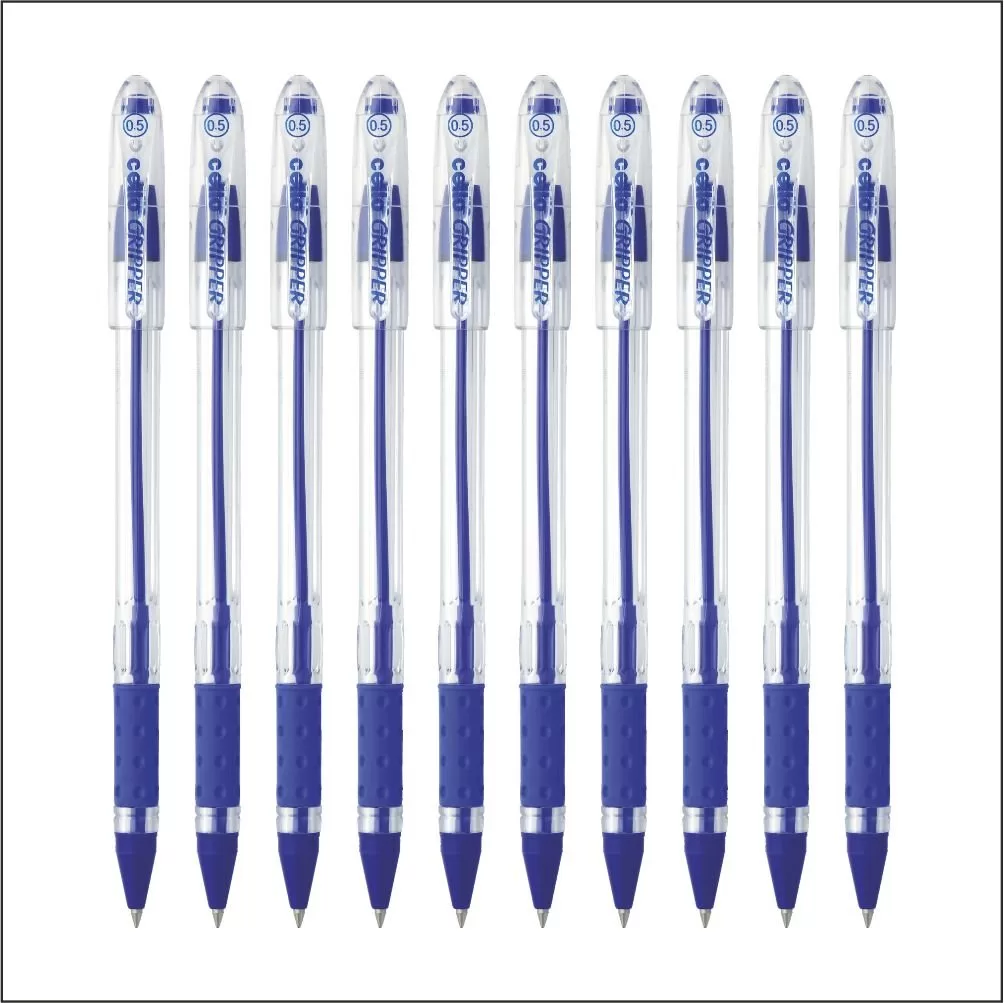 Cello Gripper Ball Pen (Blue) – Pack of 10