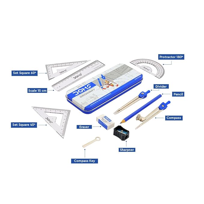 Doms Geommy Mathematical Drawing Instrument Geometry Box, Pack of 1