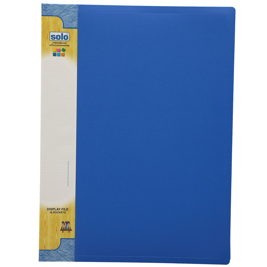 Display File - A4 Size | 40 Clear-View Pockets | Non-Stick Pockets | Loose Leaf Folder | Organizer for Presentations, Certificates, Photos & Contracts