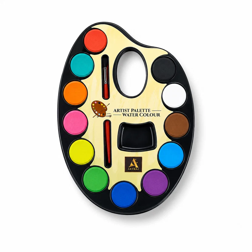 JC 12 Colors Artistic Palette – Compact Colour Mixing Palette