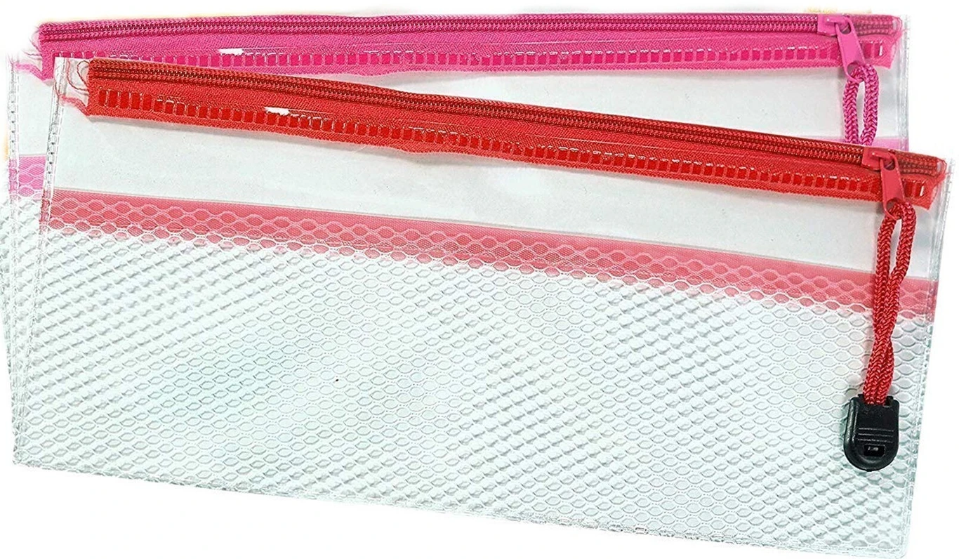 Transparent Pencil Pouch with Net